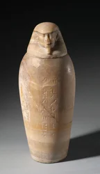 Canopic Jar s mužskou hlavou, 664-525 př.nl