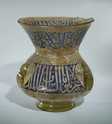 Mešita Lamp ve jménu al Malik al Nasu Muhammad, kolem 1300-1340 (smaltované sklo)