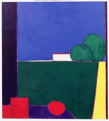 Večer v Toskánsku (akryl na papíře)