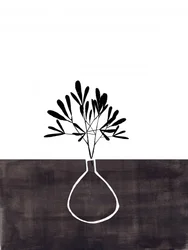 Minimalistická váza na rostliny
