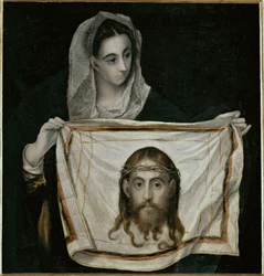 Svatá Veronika se sudáriem (malba na plátně)