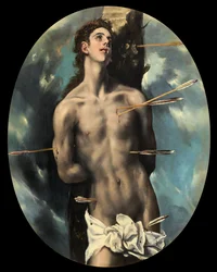 Svatý Šebestián, asi 1610-14 (olej na plátně)