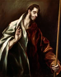 Apotre Saint Thomas. Obraz Domenikos Theotokopoulos dit El Greco (1540-1614)