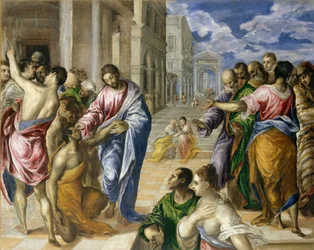 Kristus uzdravuje slepé, kolem roku 1570