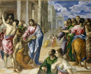 Kristus uzdravuje slepé, ca. 1570.