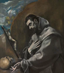 Svatý František z Assisi při meditaci