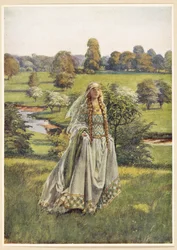 Guinevere ze Zlaté knihy slavných žen od Eleanor Fortescue-Brickdale