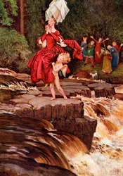 Ilustrace k básni „Velký dobrodruh“ od Anon, z knihy „Palgrave