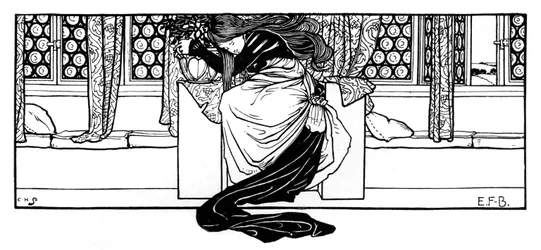 Žena spící v křesle, 1898.
