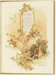 Program pro balet La Perle od Mariuse Petipy a Riccarda Driga, 1896.