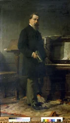 Amilcare Ponchielli (1834 - 1886). italský skladatel. Obraz Eleuterio Pagliano.