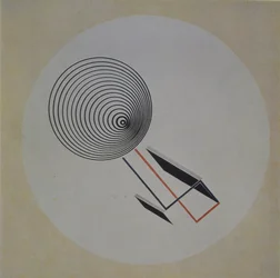 Proun 93. Plovoucí spirála, 1924