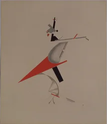 Surovec. Figurka k opeře Vítězství nad sluncem od A. Kruchenycha, 1920-1921