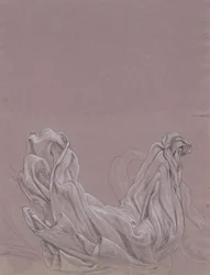 Figurální studie (recto); Studie soukenictví (verze)