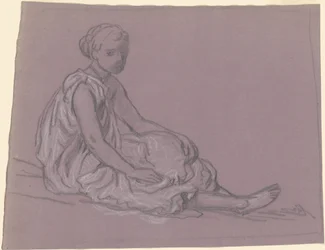 Studie pro koupání řeckých dívek, c. 1872.