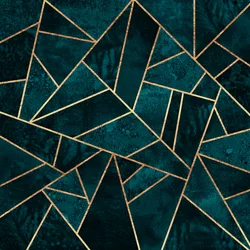 Elegantní geometrické vzory v barvě tyrkysové
