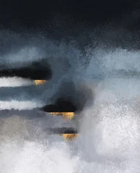 Zlatá bouře – abstrakt