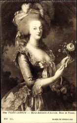 Portrét královny Marie Antoinetty (1755-1793) (tisk)