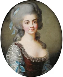 Portrét operní pěvkyně Antoinetty Saint-Hubertyové 1756-1812, c. 1780
