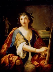 Alegorie malířství, autoportrét, 1658