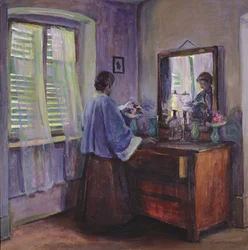 The Closed Shutters (olej na plátně)