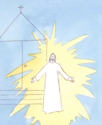 Když vcházíme do kostela, Kristus nás vítá ze svatostánku. Obzvláště těší, když milujeme a ctíme Jeho Matku o jejích svátcích., 2004 (bez papíru)