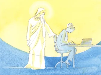 Díky Boží milosti lze každý den strávit v Kristově společnosti, jako by žil na půli cesty do nebe, v každém okamžiku práce a modlitby, 2002 (bez papíru)