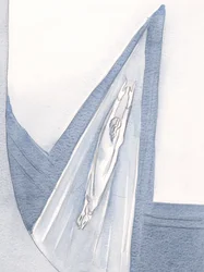 Kristus vstoupil do nebe v bílém rouchu a my následujeme cestu., 2001 (bez papíru)