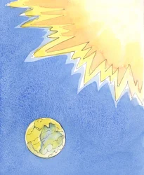 Kristus udělal úžasný „sestup“ z nebe, jako by přes obrovskou vzdálenost, a zanechal slávu a svatost nebe, aby se stal člověkem, 2004 (bez papíru)