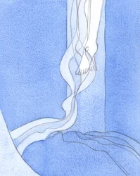 Z Jeho nohou vytékala Kristova drahocenná Krev dolů a šířila se po zemi. Skrze tu krev mi byly odpuštěny hříchy., 2001 (bez papíru)