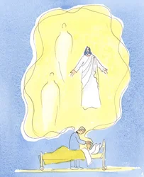 Božím darem pro nemocné je sám Ježíš Kristus s Otcem a Duchem svatým, jeden Bůh - při práci v této svátosti, 2004 (bez papíru)