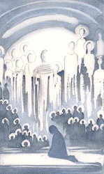 Viděl jsem slávu shromáždění těch, kteří uctívají Boha v nebi, zatímco my uctíváme na Zemi, 2000 (bez papíru)