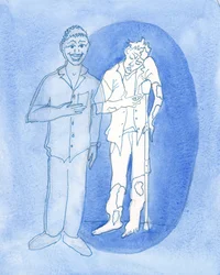 Pán vidí za obrazem, který představujeme světu, 2003 (bez papíru)