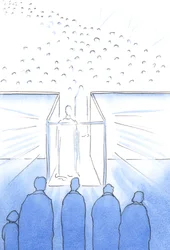 Svatostánek je jako chodba do nebe, kde se můžeme setkat s Kristem a jeho svatými a připravit se na nebe na konci života, 2002 (bez papíru)