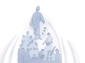 Když duše nabízí vše, v poctě Otci, všechno v tomto životě je taženo vzhůru, Bohem k sobě samému., 2001 (bez papíru)