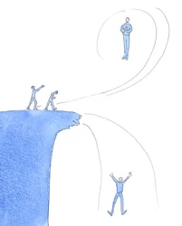 Když jsme zemřeli, je pozdě obrátit se k Bohu, pokud jsme zemřeli ve smrtelném hříchu, 2005 (akvarel na papíře)