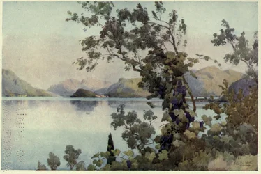 Večer, Lago di Como, Ilustrace z 