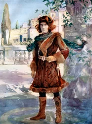 Henry Brodribb Irving ve filmu Jak se vám líbí, c1902.