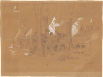 Camp Ellsworth, poblíž Alexandrie – pět Zouaves