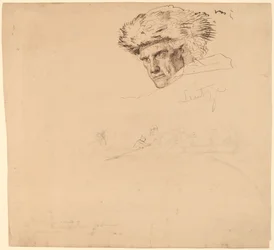 Studie pro „Washington Crossing the Delaware“ [recto]