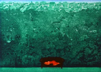 Snění v dešti, 2009 (lept)