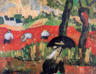 Rudé pole, Pont Aven, c1887