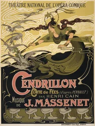 Plakát k opeře Cendrillon od Julese Masseneta, 1899
