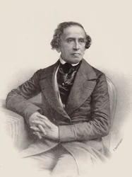 Portrét skladatele Giacoma Meyerbeera 1791-1864, 1857.