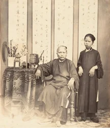 Annamské ženy, Cochin, Čína, 1866.