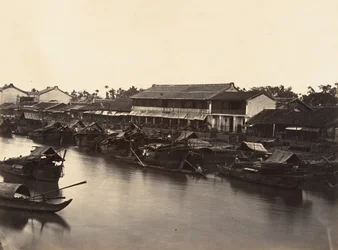 Pohled na čínské město Cholen list č. 3, Saigon, Cochinchina, 1866.
