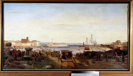 Přístav La Ciotat Obraz Emile Loubon
