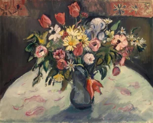 Květiny (tulipány a sedmikrásky)