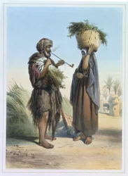 Fellah Man and Woman, ilustrace z 