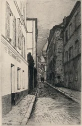 "Rue St Rustique, Montmartre", 1915